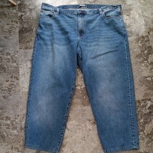 Lands' End Jeans Mens 48T Blue Square Rigger  High Rise Denim Pants